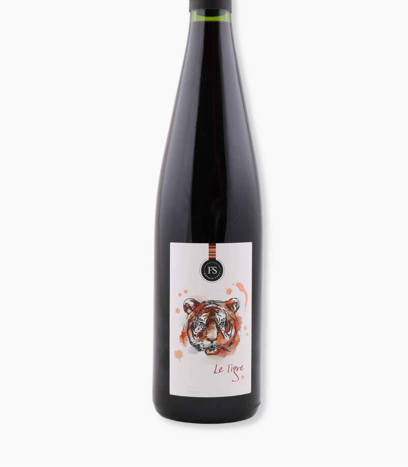 bouteille vin nature fritz schmitt fond gris