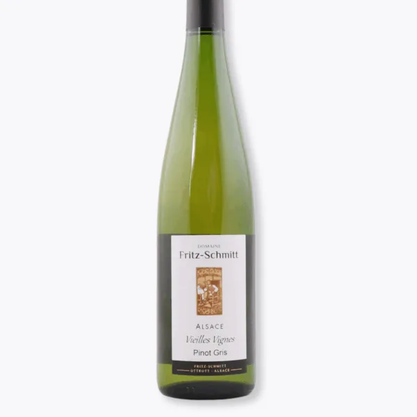 bouteille pinot gris vv fritz schmitt fond gris