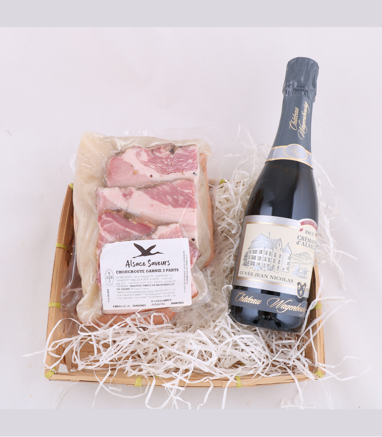 pack choucroute 2 personnes avec crémant