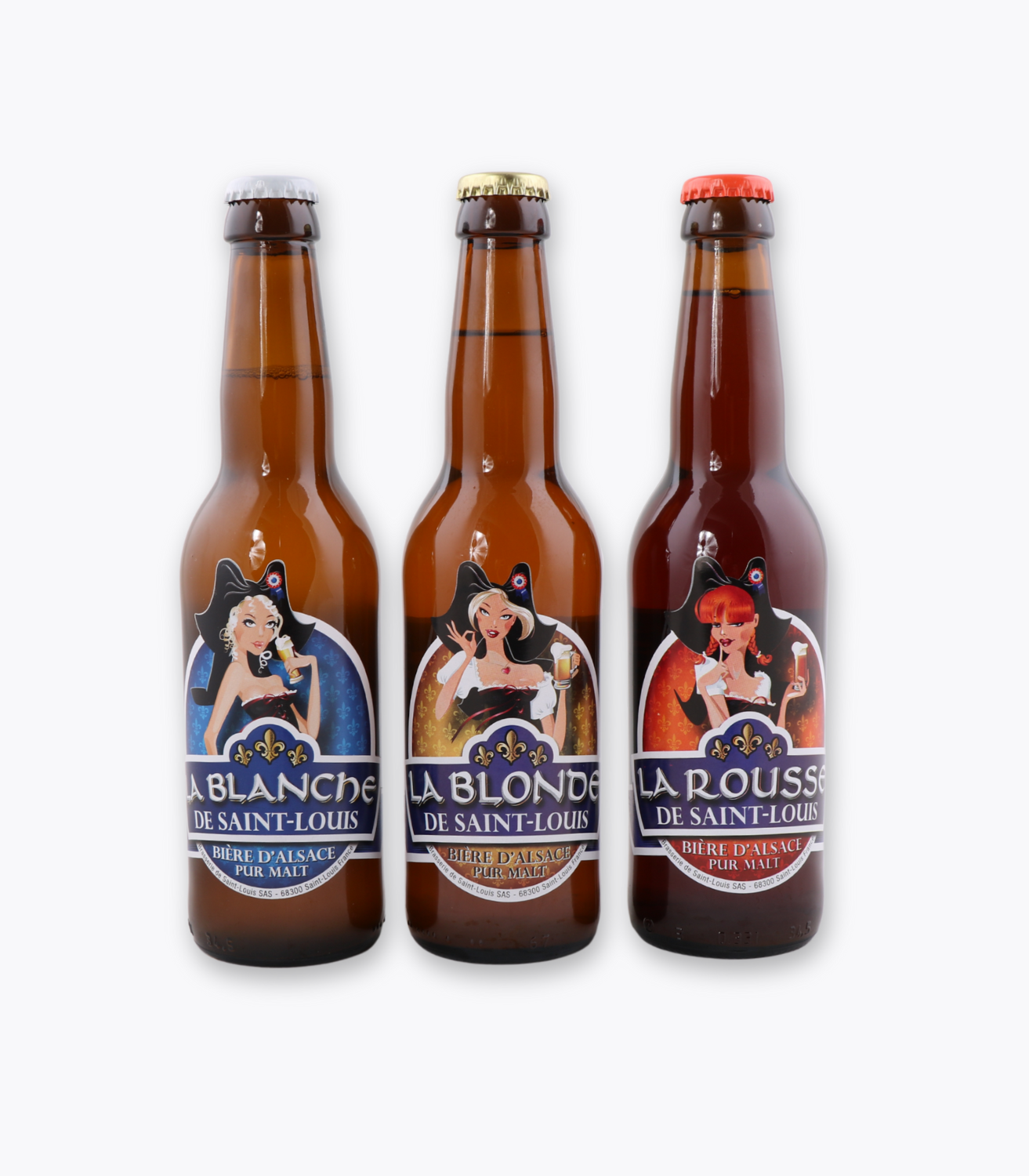 trio bières traditionnelles brasserie de saint louis