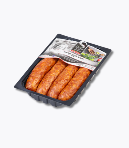packaging saucisse fumée crue