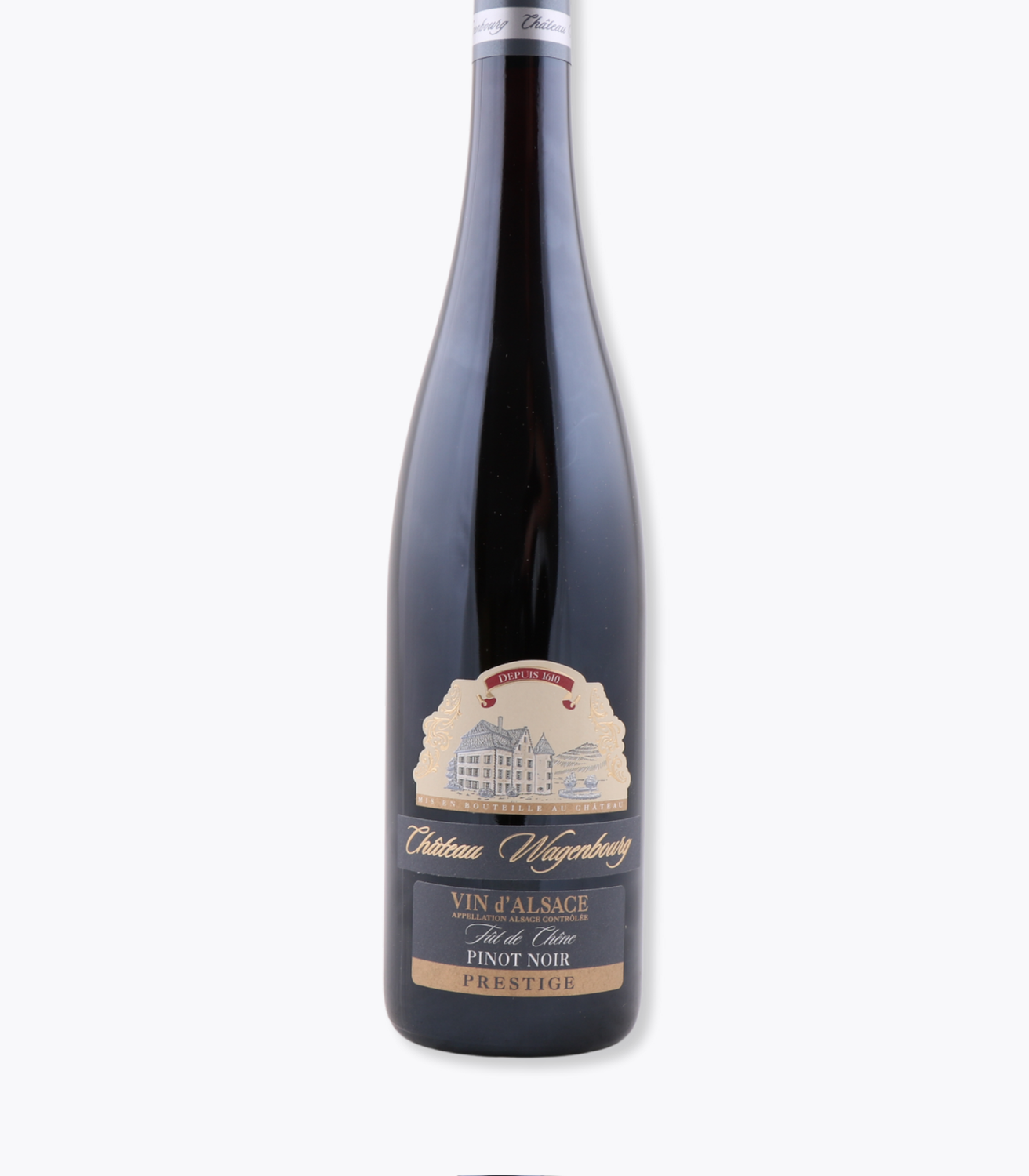 pinot noir prestige élevé en fut de chene chateau wagenbourg
