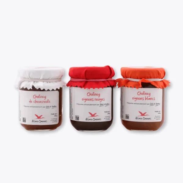 lot de 3 chutneys d'Alsace