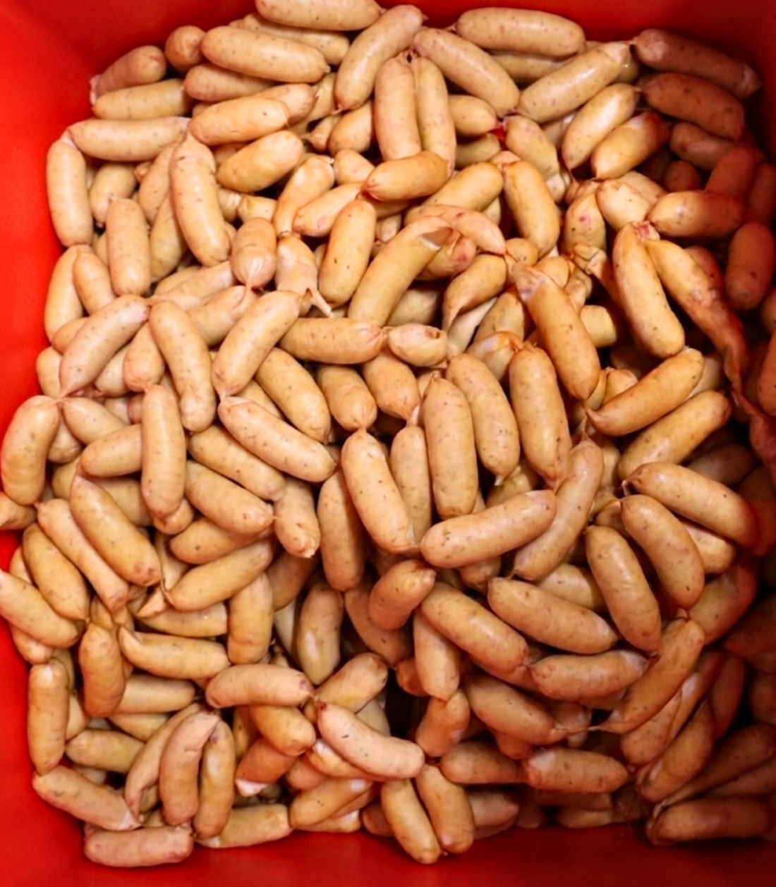 bac de saucisses au cumin
