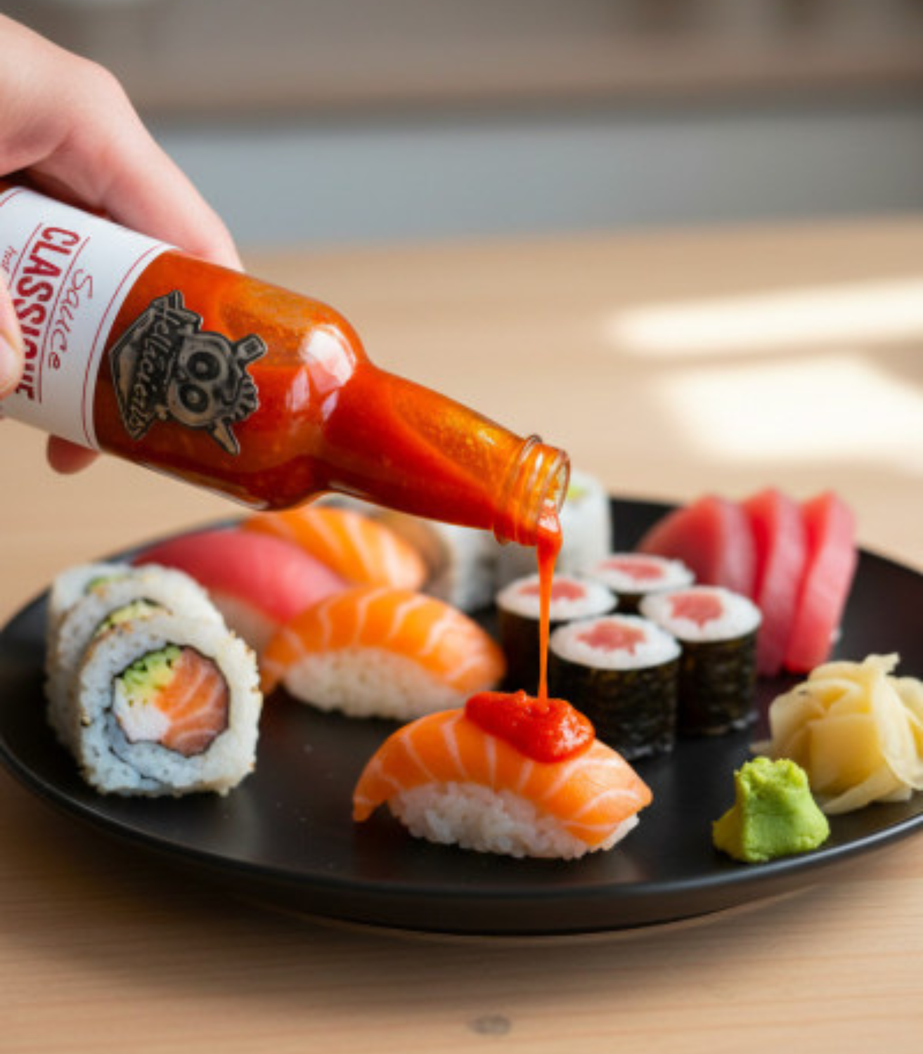 sauce hot habanero sur sushi