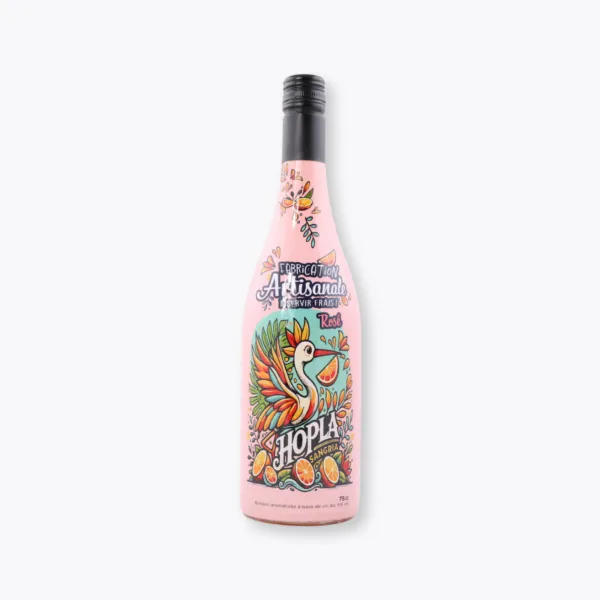 bouteille de sangria rosée
