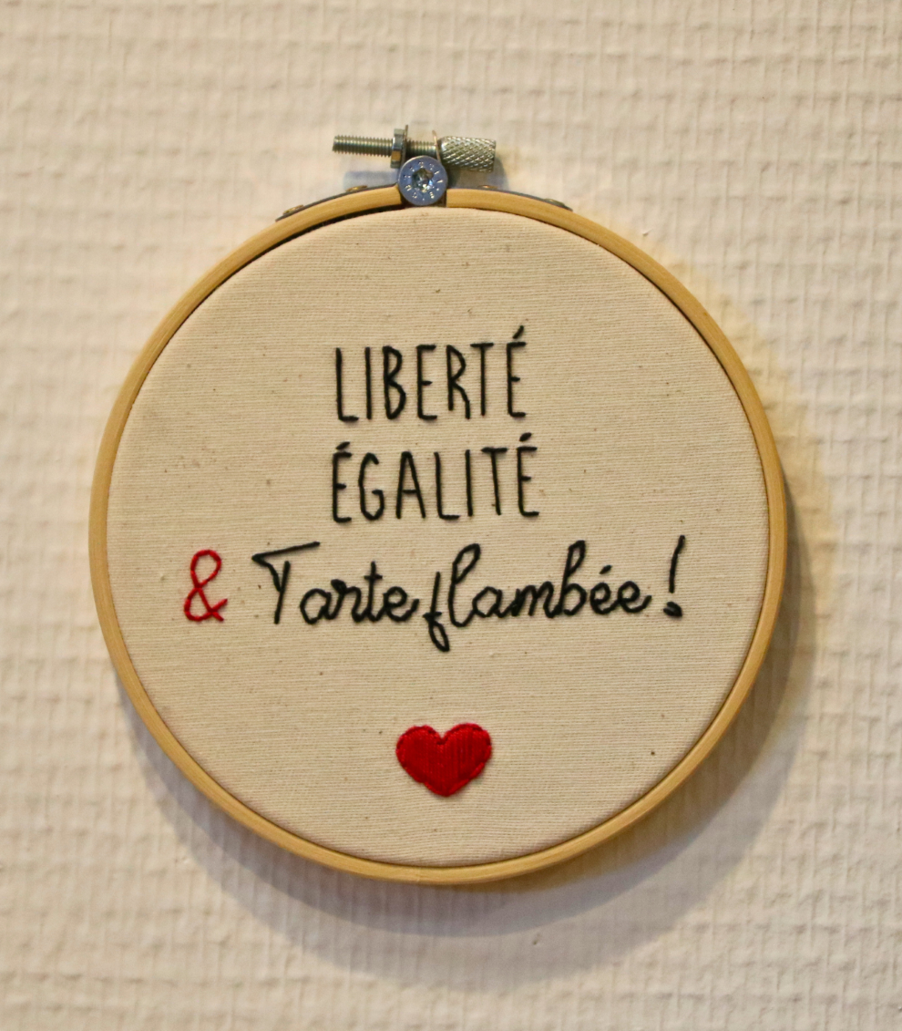 broderie j'aime la flammekueche