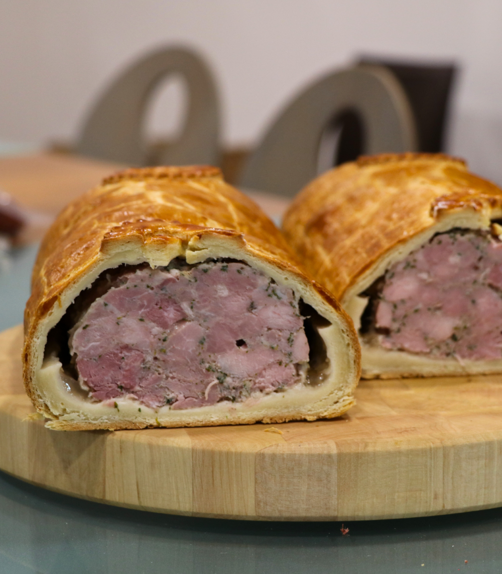 pâté chaud coupé en 2