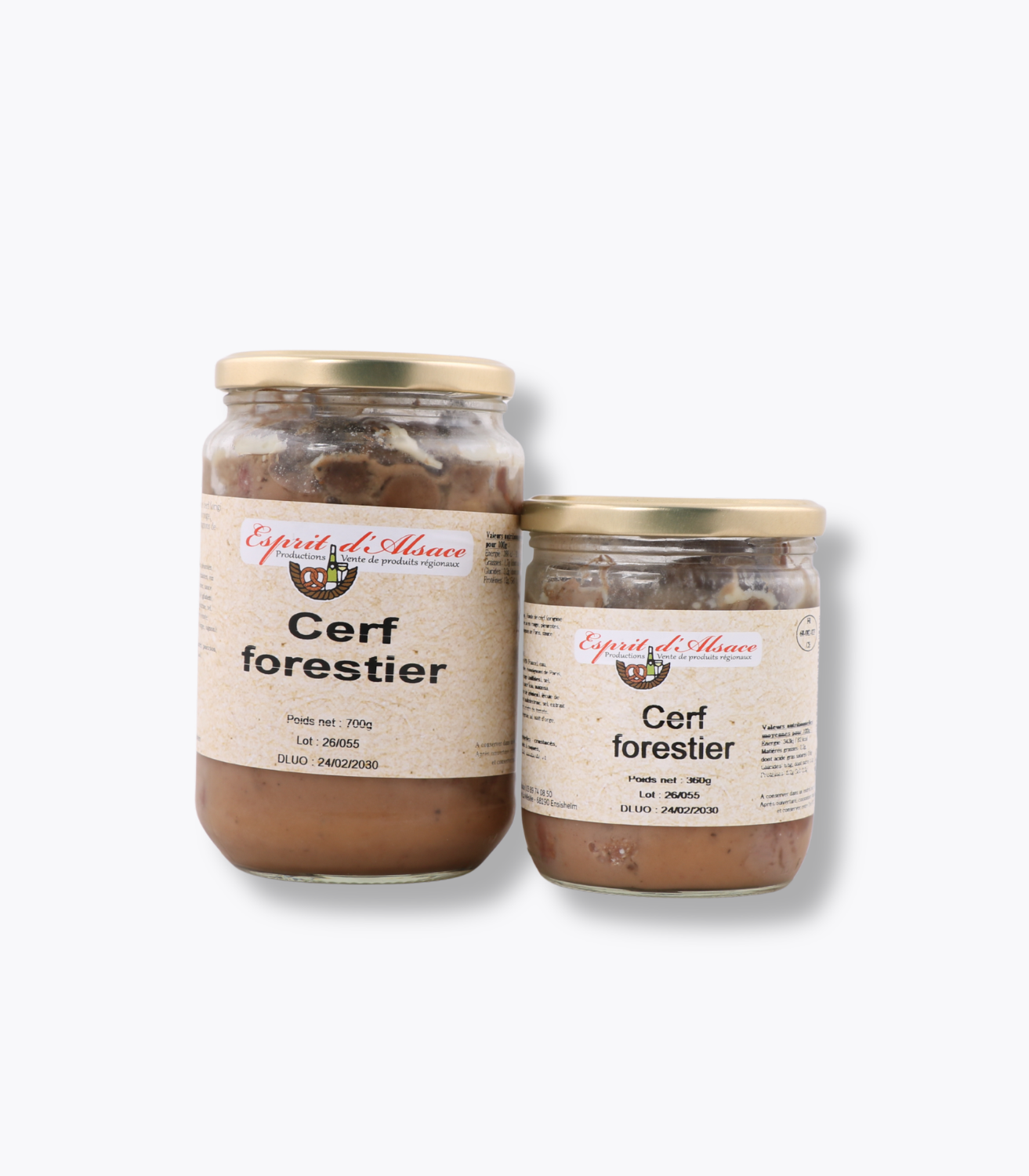 duo bocaux cerf forestier