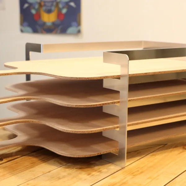 exemple râtelier 4 tartes avec planches en bois