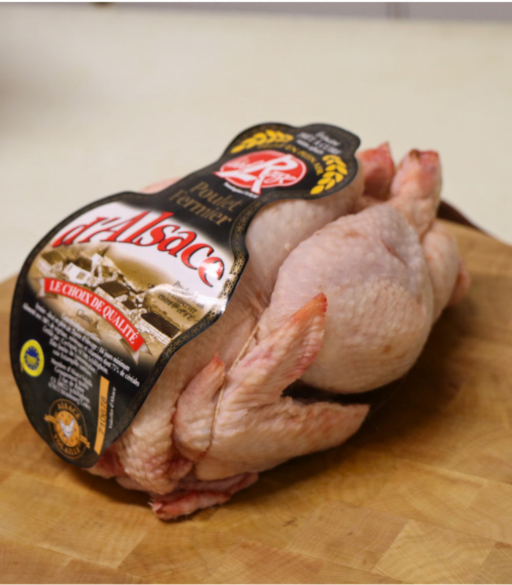 poulet fermier étiquette alsace